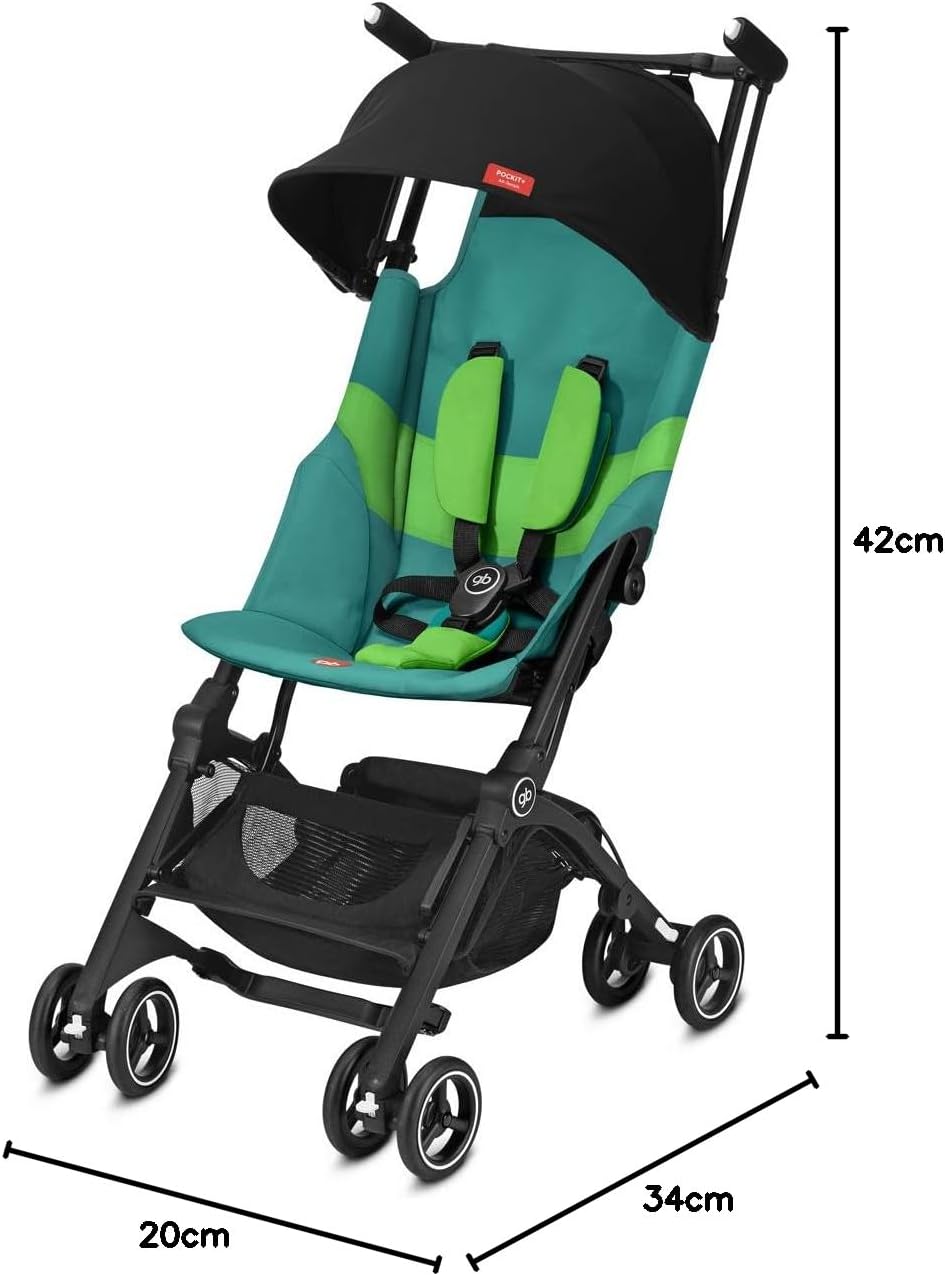 gb Gold Poussette Pockit+ All Terrain, Ultra-compacte, De 6 mois jusqu'à 22 kg (4 ans env.), Night Blue