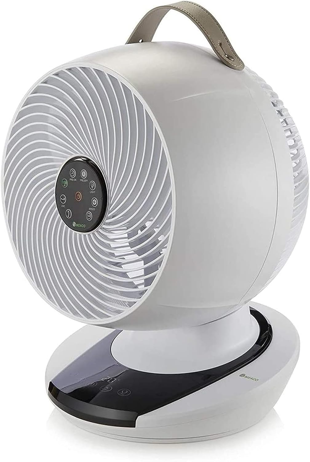 Meaco MeacoFan 1056 Circulateur d'air pour chambre à coucher, ventilateur de bureau, faible bruit, économie d'énergie, refroidissement dans toute la pièce - Blanc