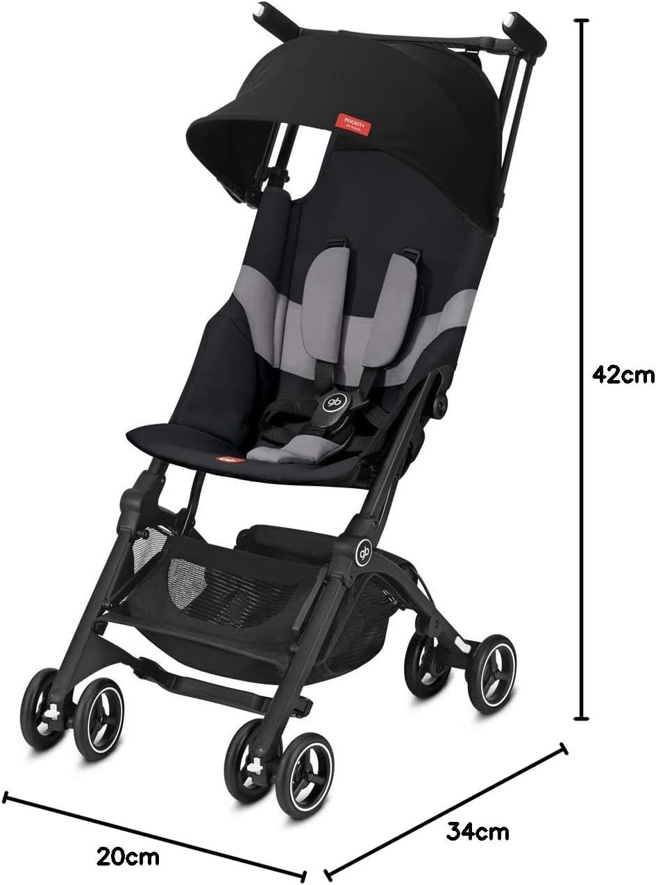 gb Gold Poussette Pockit+ All Terrain, Ultra-compacte, De 6 mois jusqu'à 22 kg (4 ans env.), Night Blue