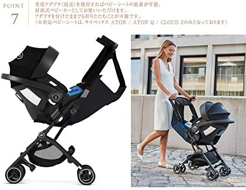gb Gold Poussette Pockit+ All Terrain, Ultra-compacte, De 6 mois jusqu'à 22 kg (4 ans env.), Night Blue