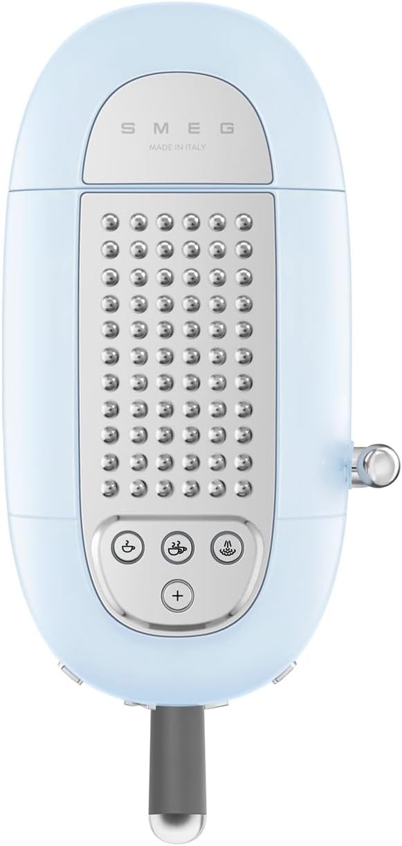 Smeg, Machine à Café Expresso Manuelle ECF02CREU, Système Thermoblock et Buse Vapeur, 4 Fonctions Expresso, Plateau Amovible, Porte Filtre, Réservoir d'Eau 1 L, Dimensions Compactes, 1350W, Crème