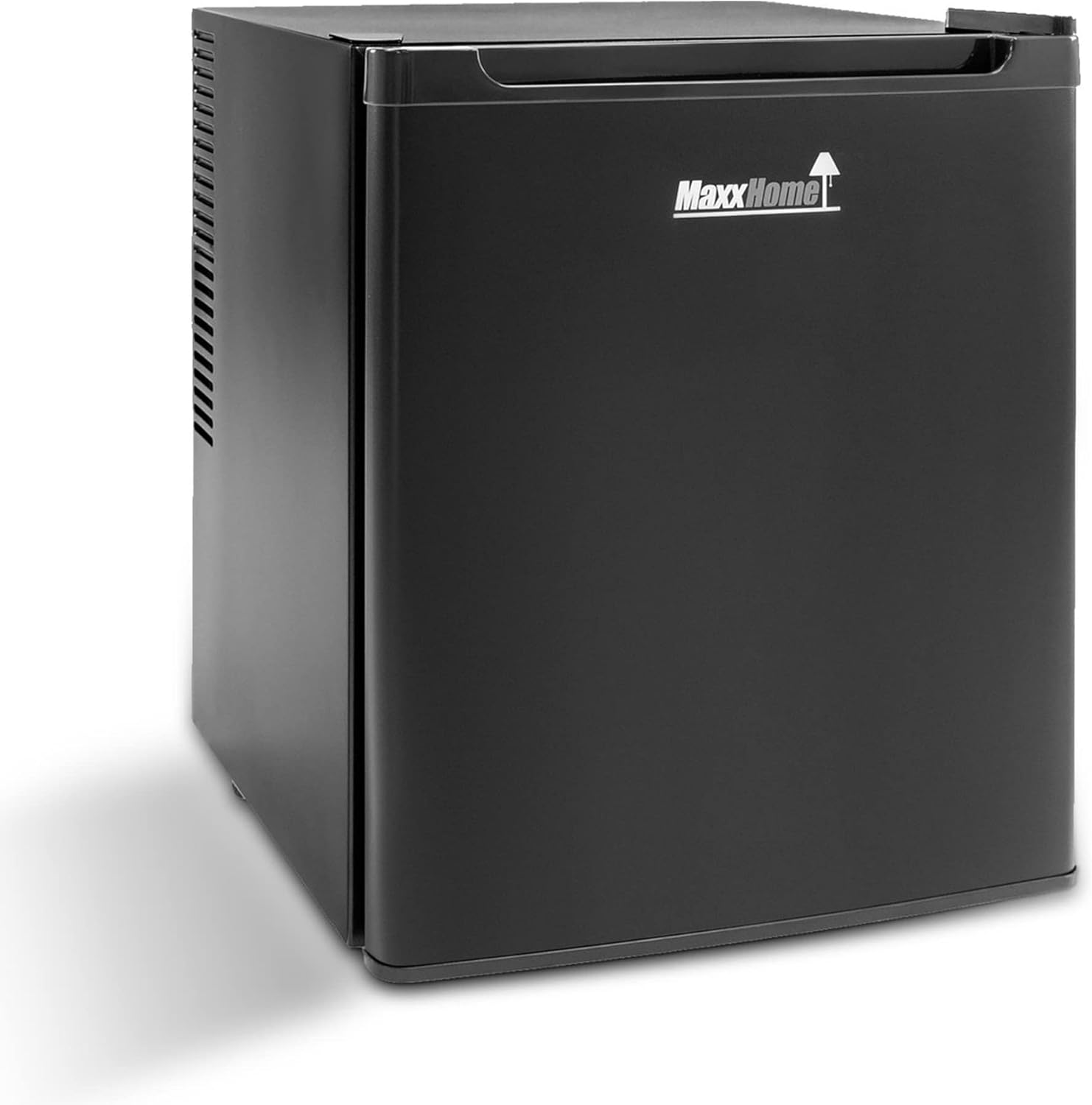 MaxxHome Mini Frigo - Mini Réfrigérateur - Petit Camping Frigo - Frigo Top - Mini Congelateur avec Etagères Réglables - Frigo de Chambre - Mini Bar Cosmetique - 240V - 42L - Noir