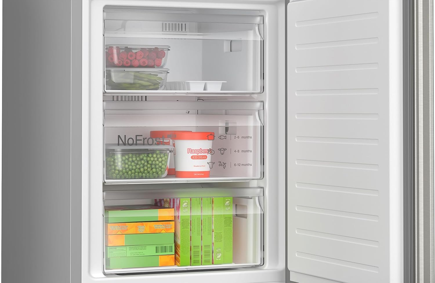 Bosch KGN39AIAT, Série 6, Réfrigérateur combiné pose-libre, 363 L, 203 x 60 (H x L), Inox anti trace de doigts