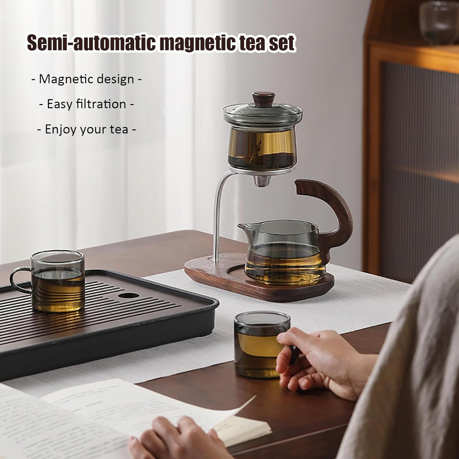 All-in-One Semi-Automatic Glass Tea Set - RORA