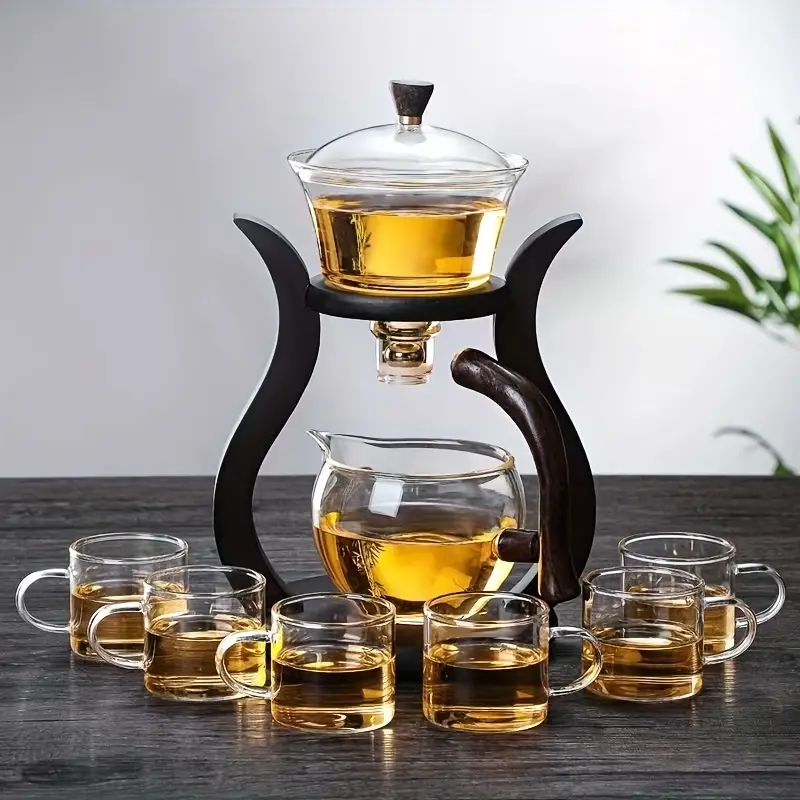 All-in-One Semi-Automatic Glass Tea Set - RORA