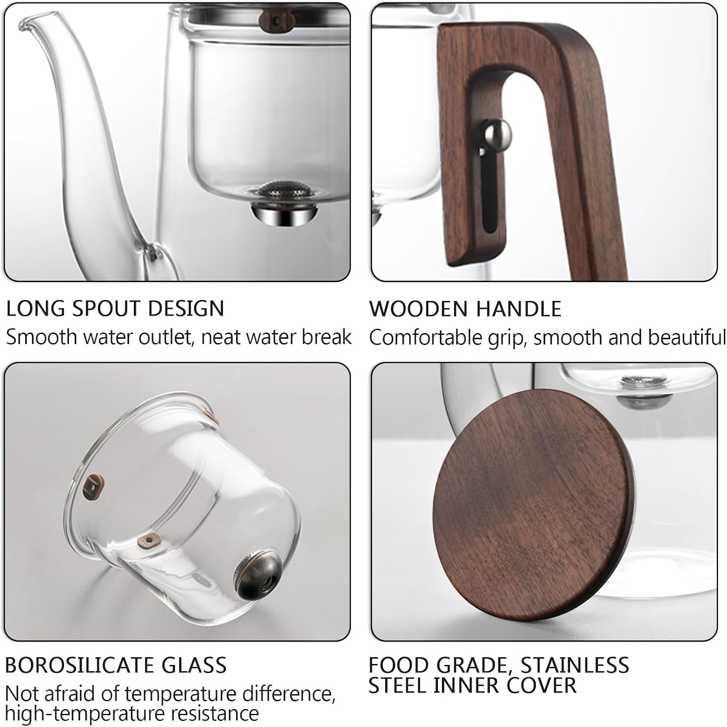 Auto-Drip Semi-Automatic Glass Teapot - RORA