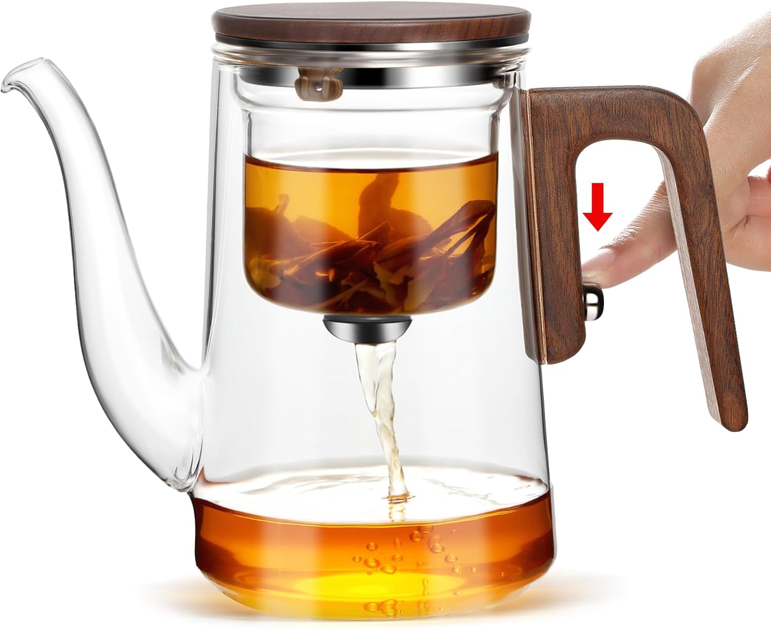 Auto-Drip Semi-Automatic Glass Teapot - RORA