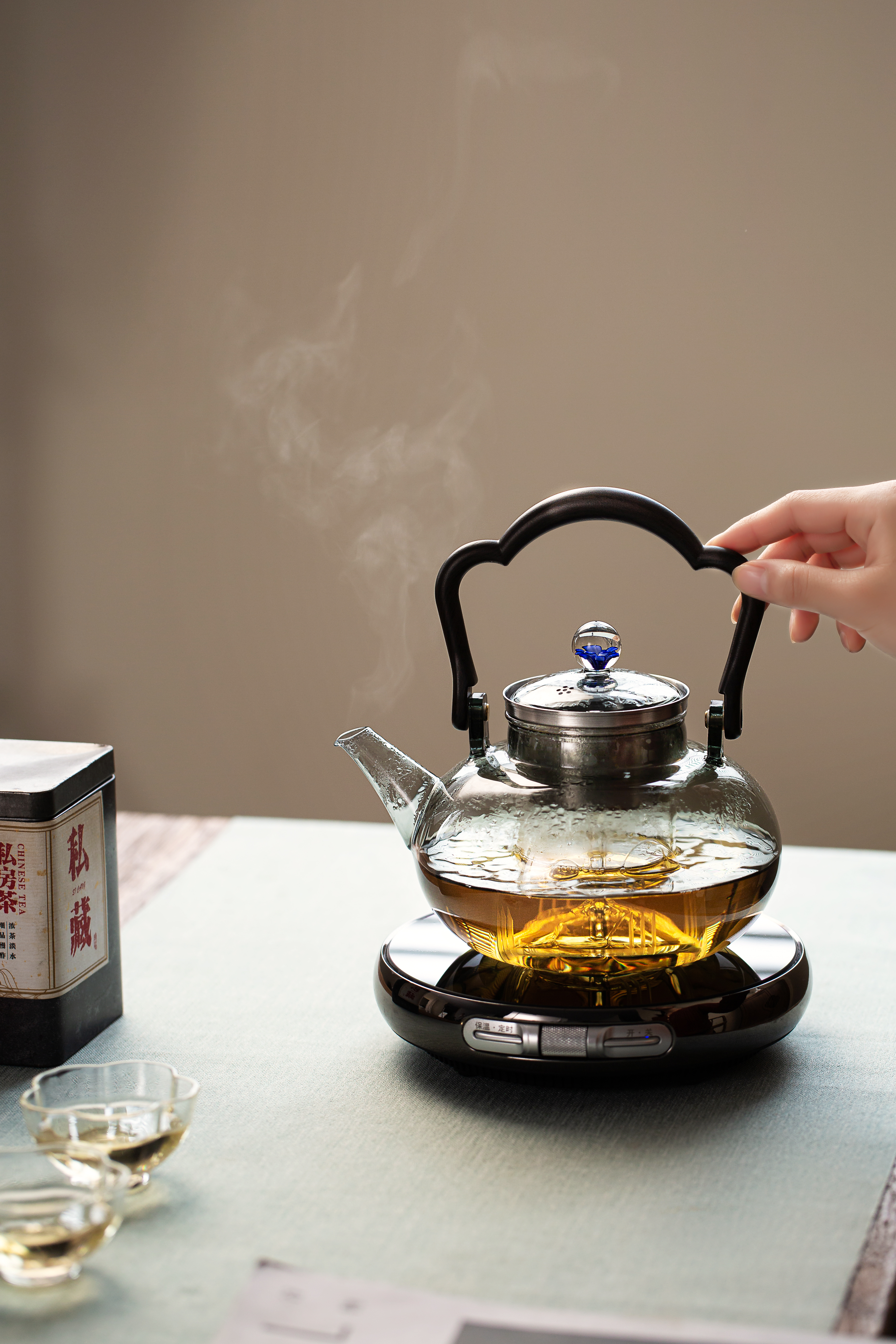 Heat Borosilicate Glass Tea Pot with Removable Infuser for Loose Leaf Tea - RORA