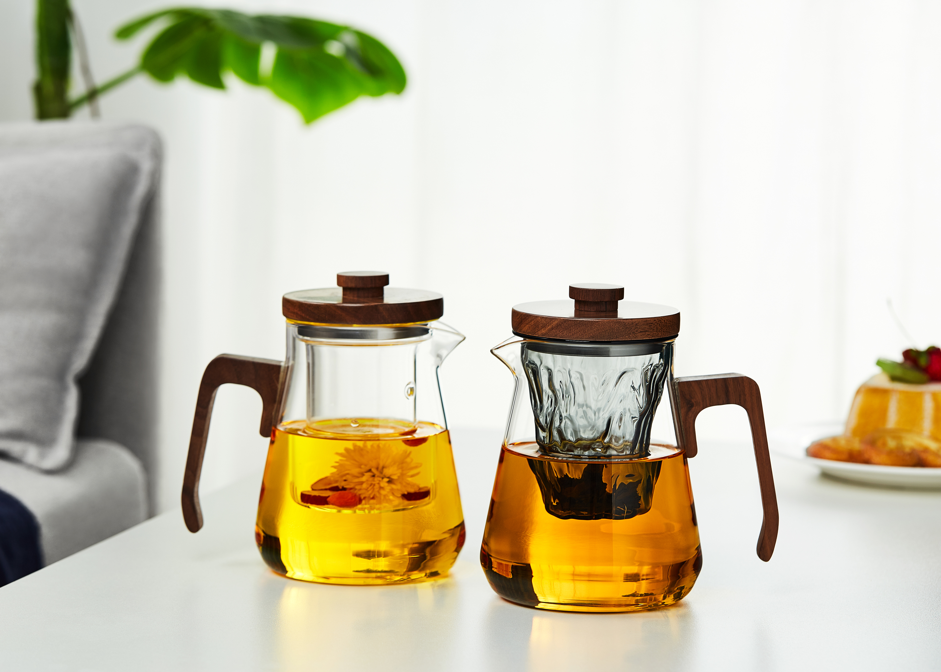 Heat Borosilicate Glass Tea Pot with Removable Infuser for Loose Leaf Tea - RORA