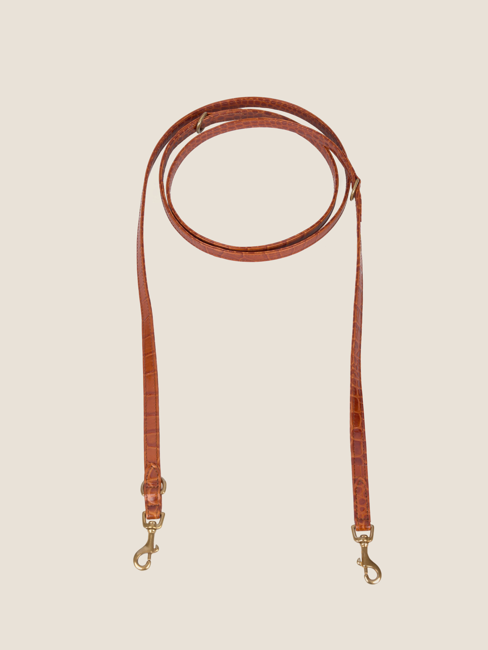 Surge leash | caramel croc