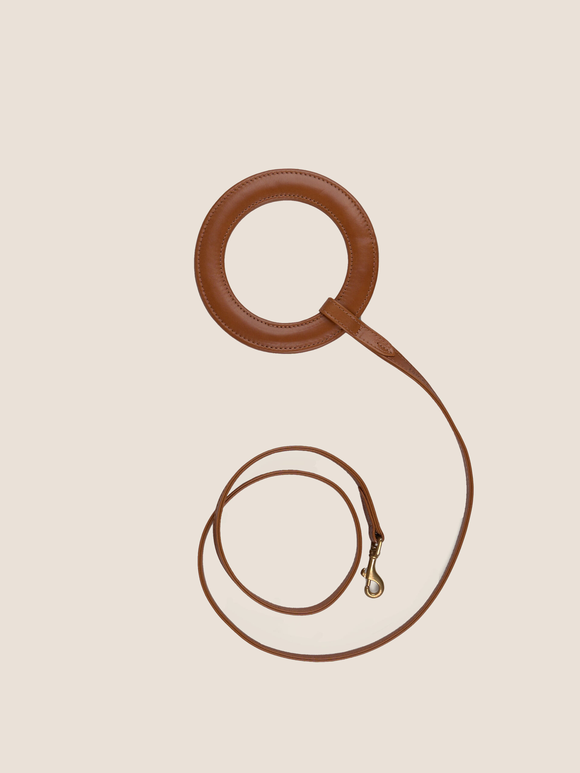 Circle Leash | cognac