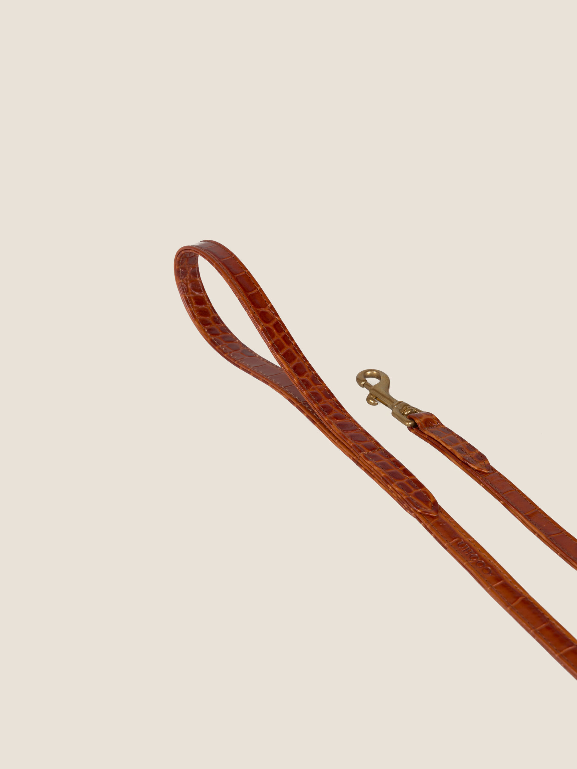 classic leash | caramel croc
