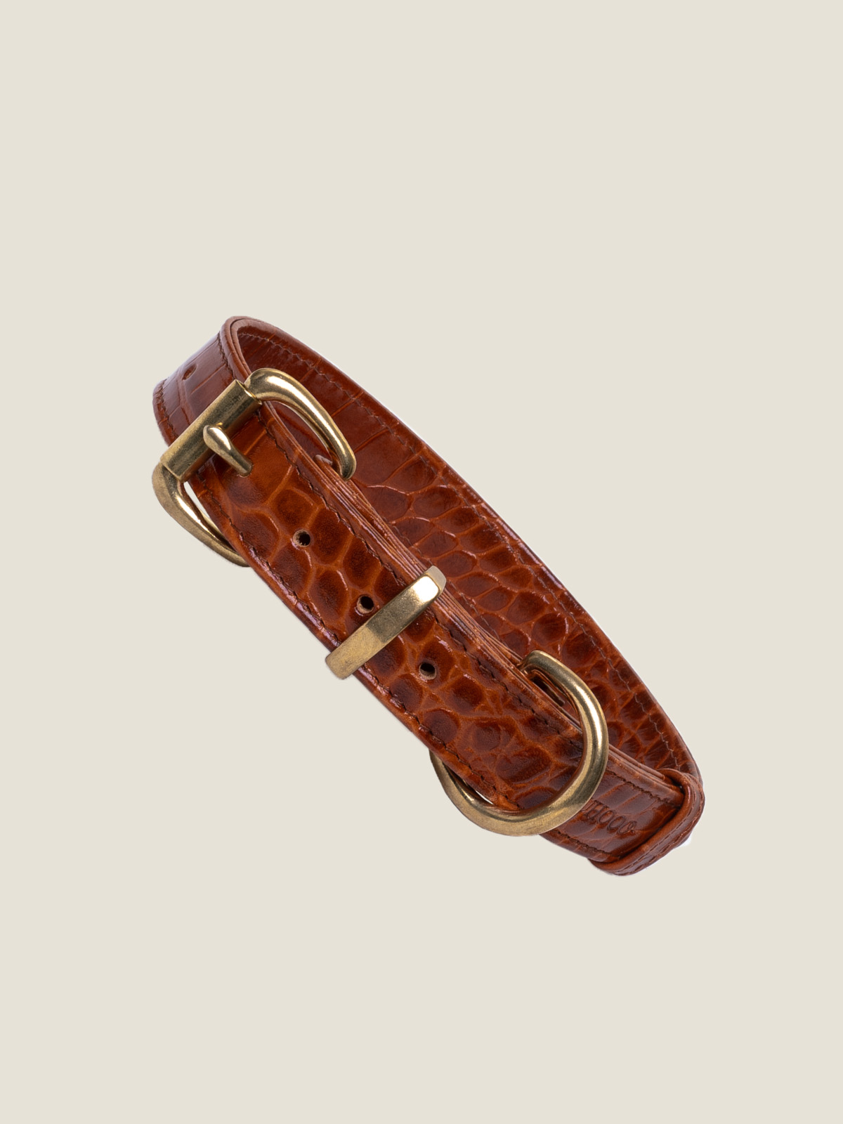 collar | caramel croc