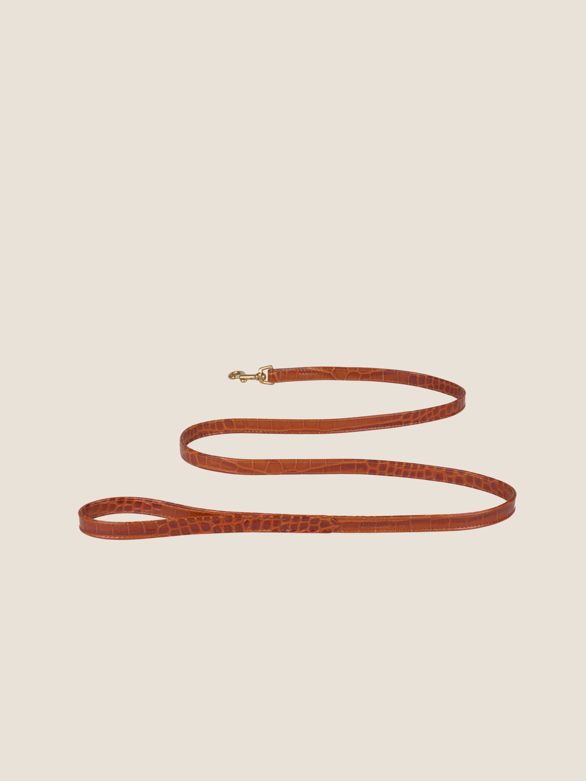 classic leash | caramel croc