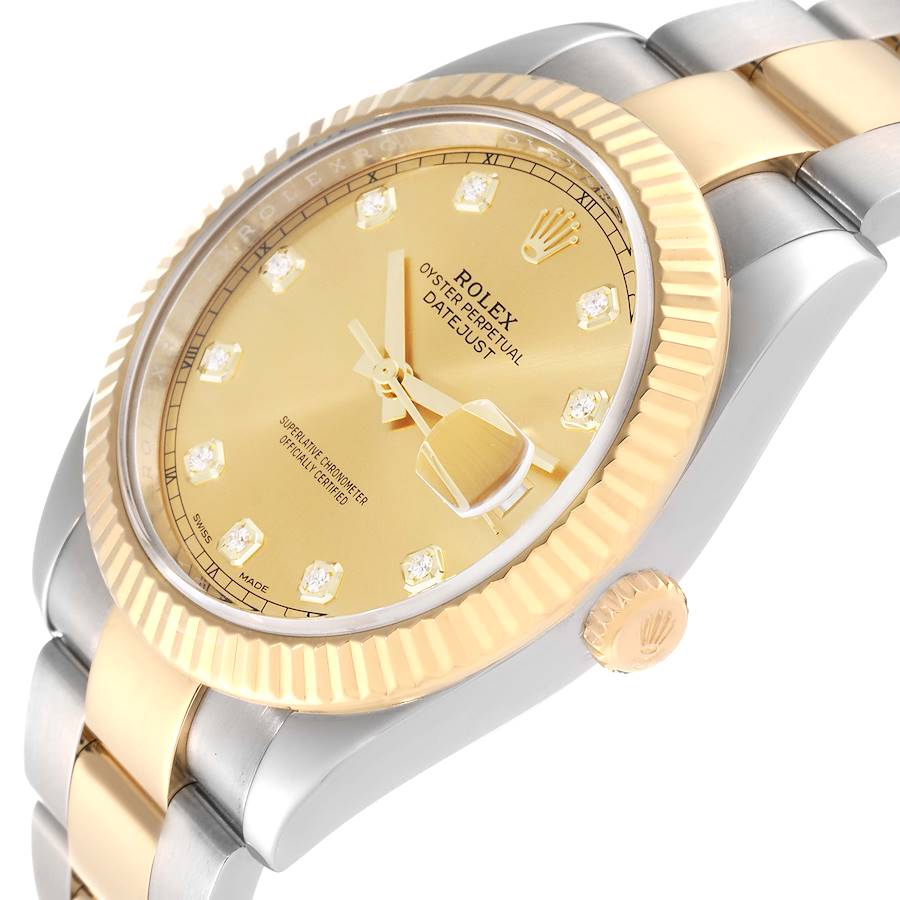 Rolex Datejust 126333-0011 Champagne Diamond Dial Super Clone