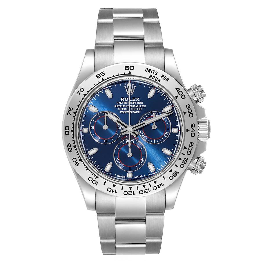 Rolex Daytona 116509 White Gold Blue Dial Super Clone