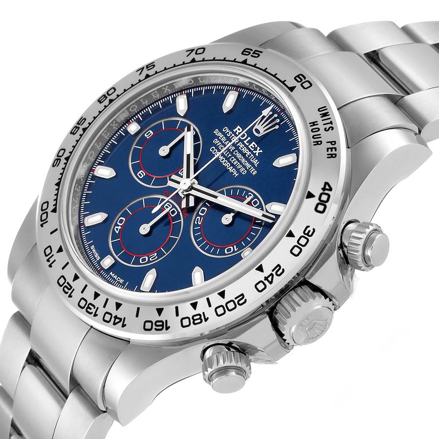 Rolex Daytona 116509 White Gold Blue Dial Super Clone