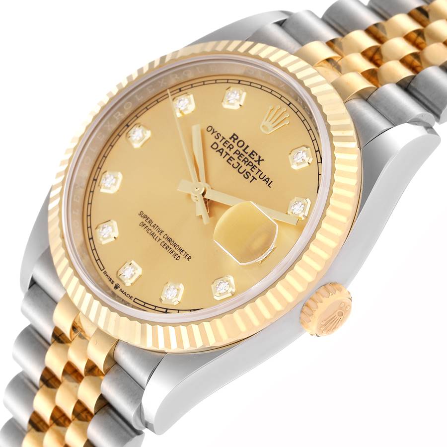 Rolex Datejust 126233 Gold Diamond Dial Super Clone