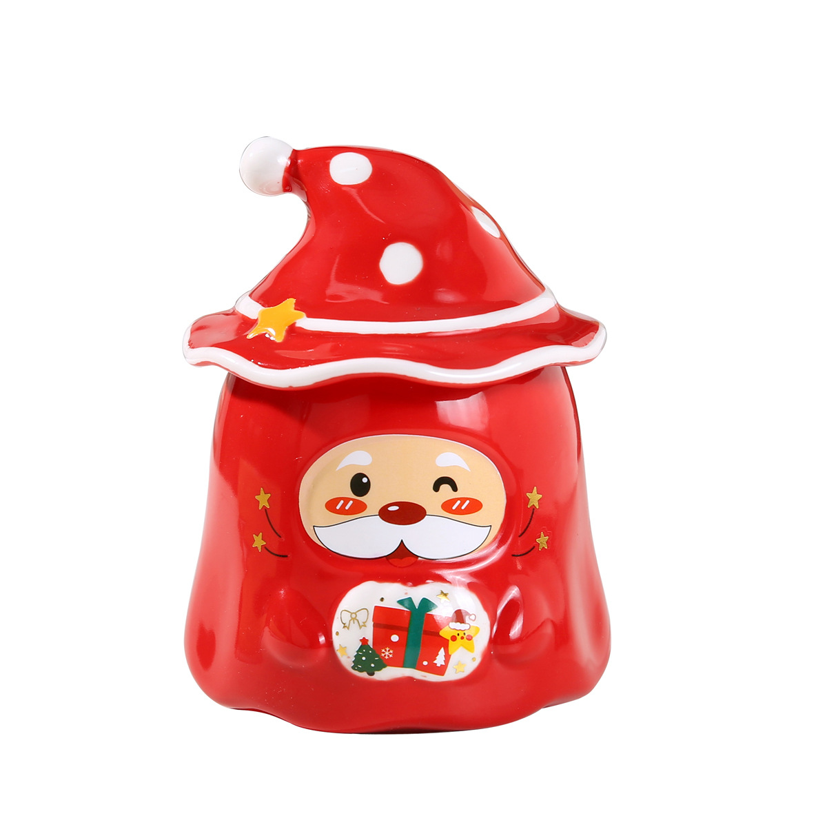 Santa Claus Ceramic Jar