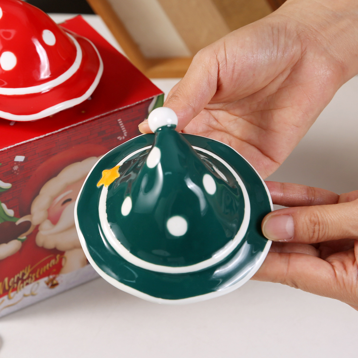 Santa Claus Ceramic Jar