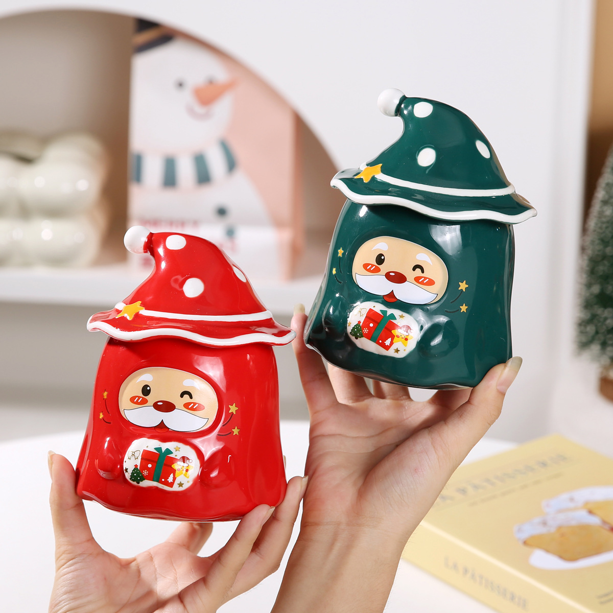 Santa Claus Ceramic Jar