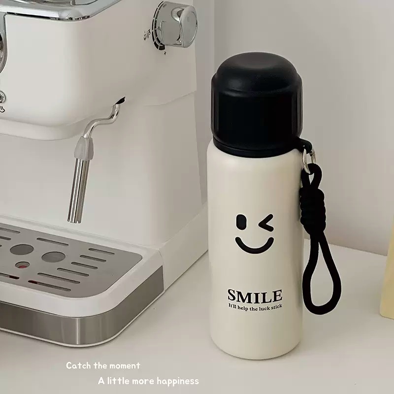 Smile Pattern Water Bottle