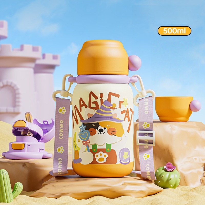 Husky Pattern Water Bottle