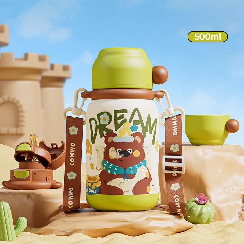 Husky Pattern Water Bottle