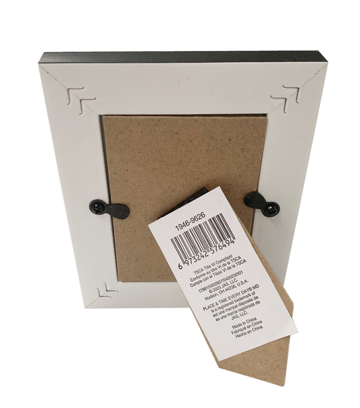 2.5 x 3.5 Brown Wood Black Tabletop Picture Frame by Place & Time