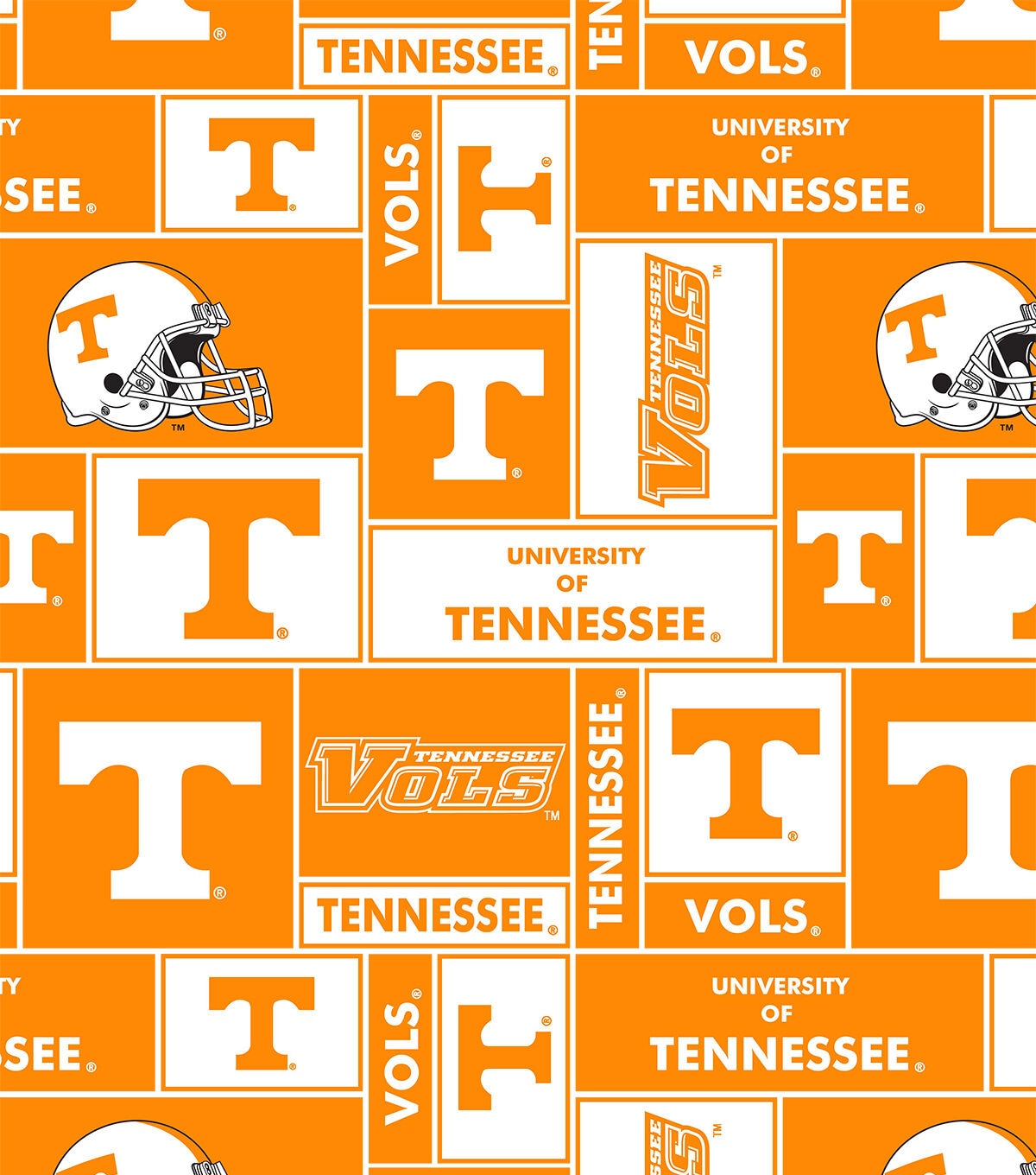University of Tennessee Volunteers Fleece Fabric Block