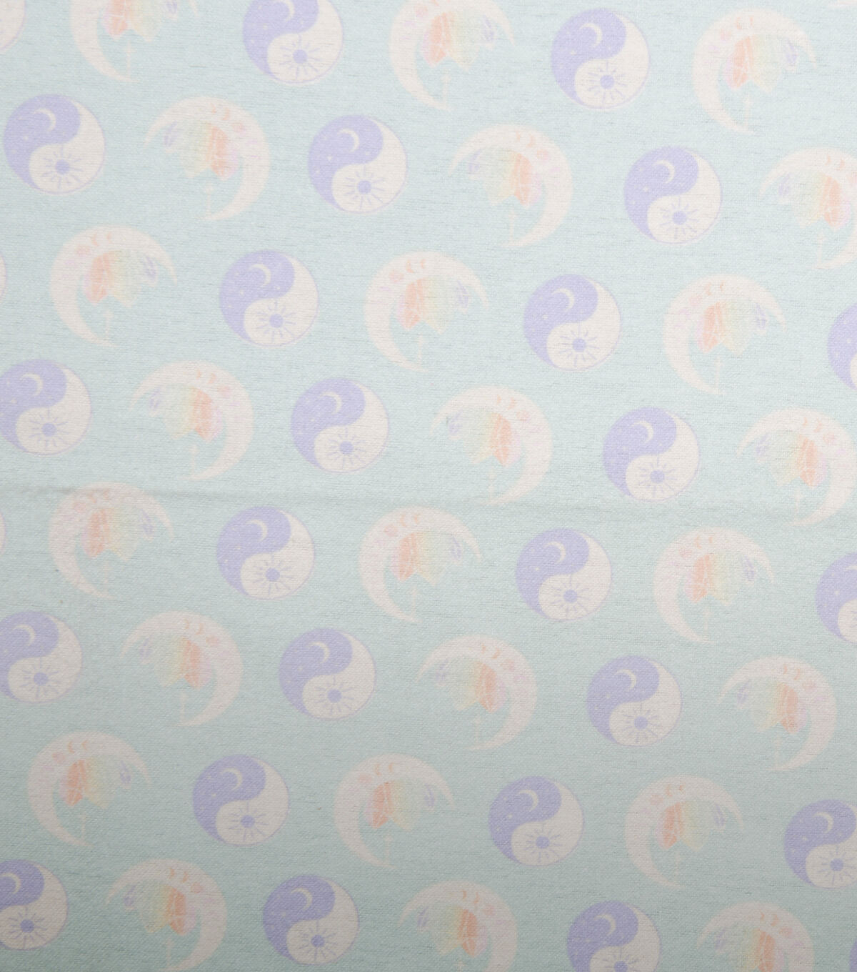 Moon Yin Yang Toss Super Snuggle Flannel Fabric