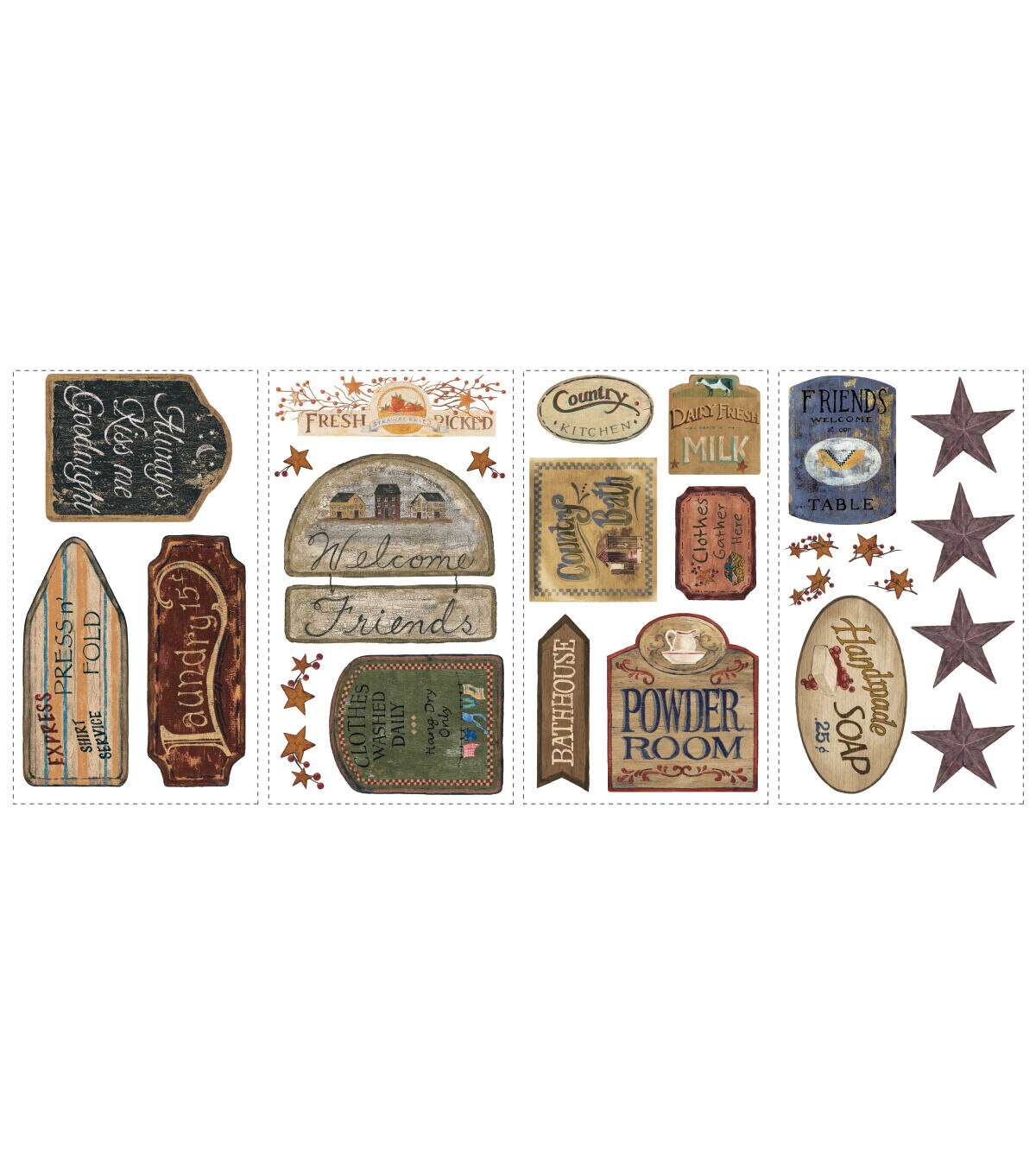 RoomMates Wall Decals Country Signs