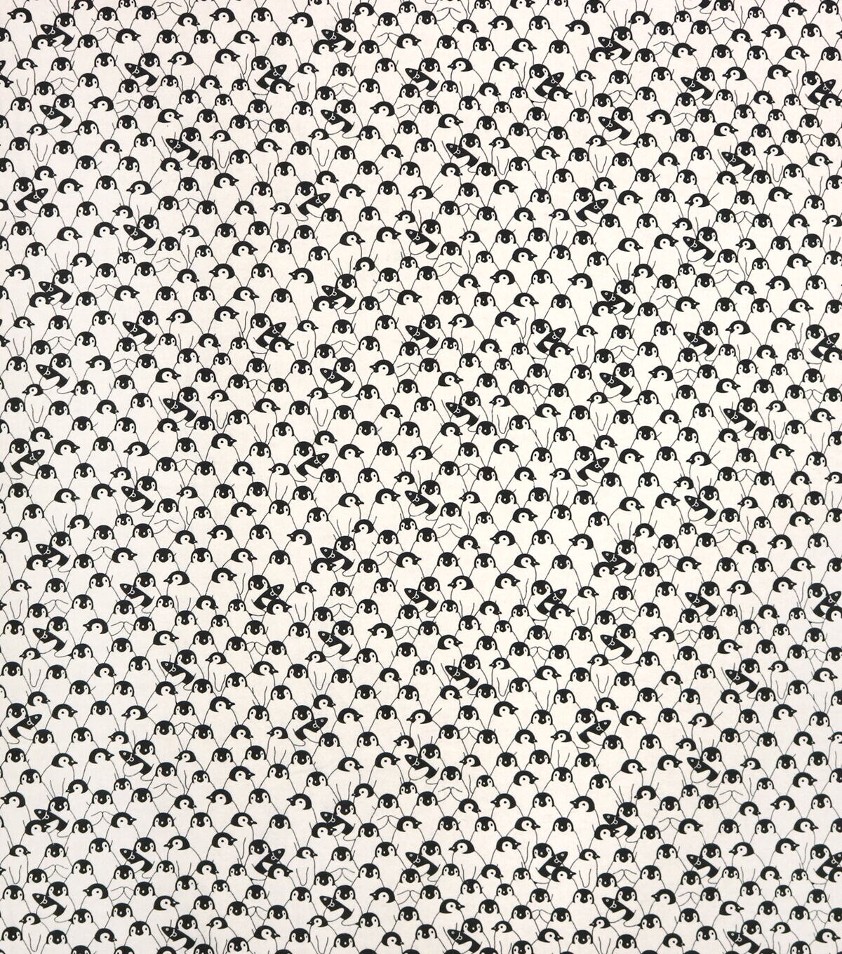 Packed Penguins Super Snuggle Flannel Fabric