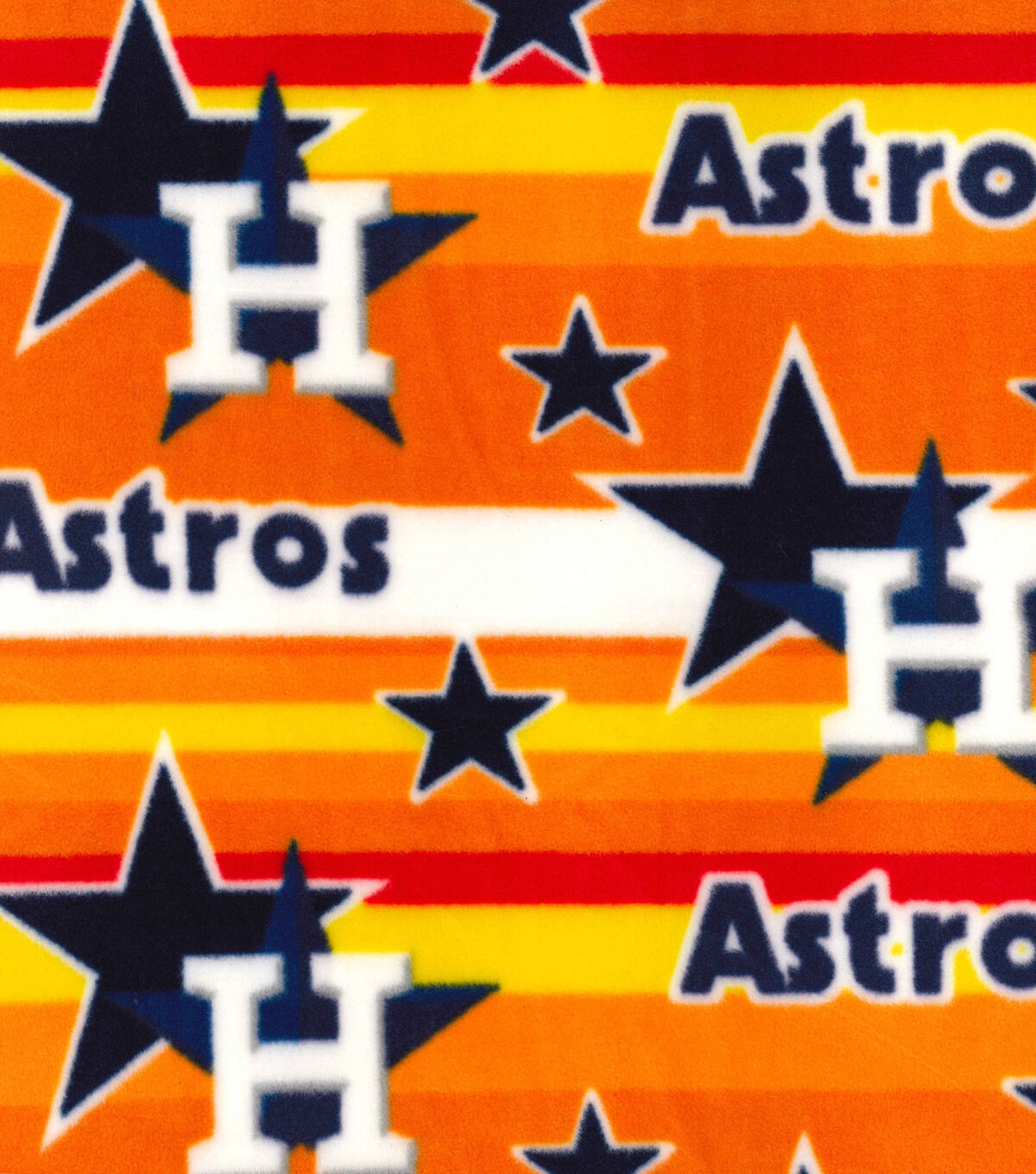 Fabric Traditions Houston Astros Fleece Fabric Stripe