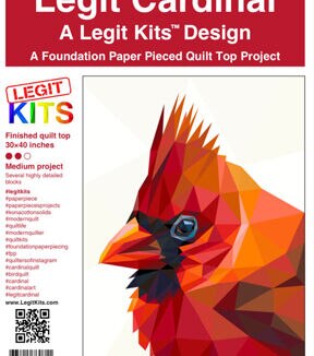 Legit Kits Legit Cardinal Foundation Paper Pieced Quilt Top Kit