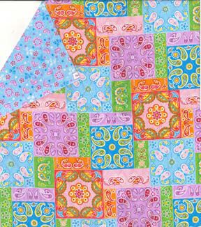 Fabric Traditions Patchwork Double Face Quilted Cotton Fabric