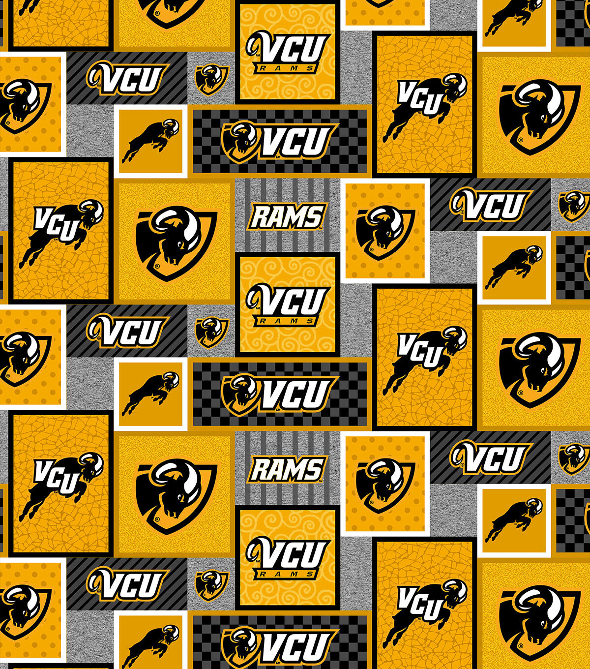 VCU Rams Fleece Fabric College Patch