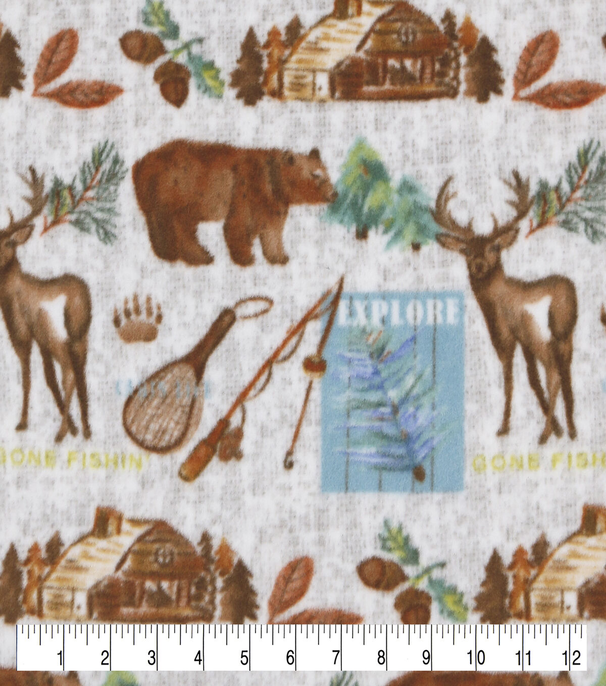 Cabin Life Anti Pill Fleece Fabric