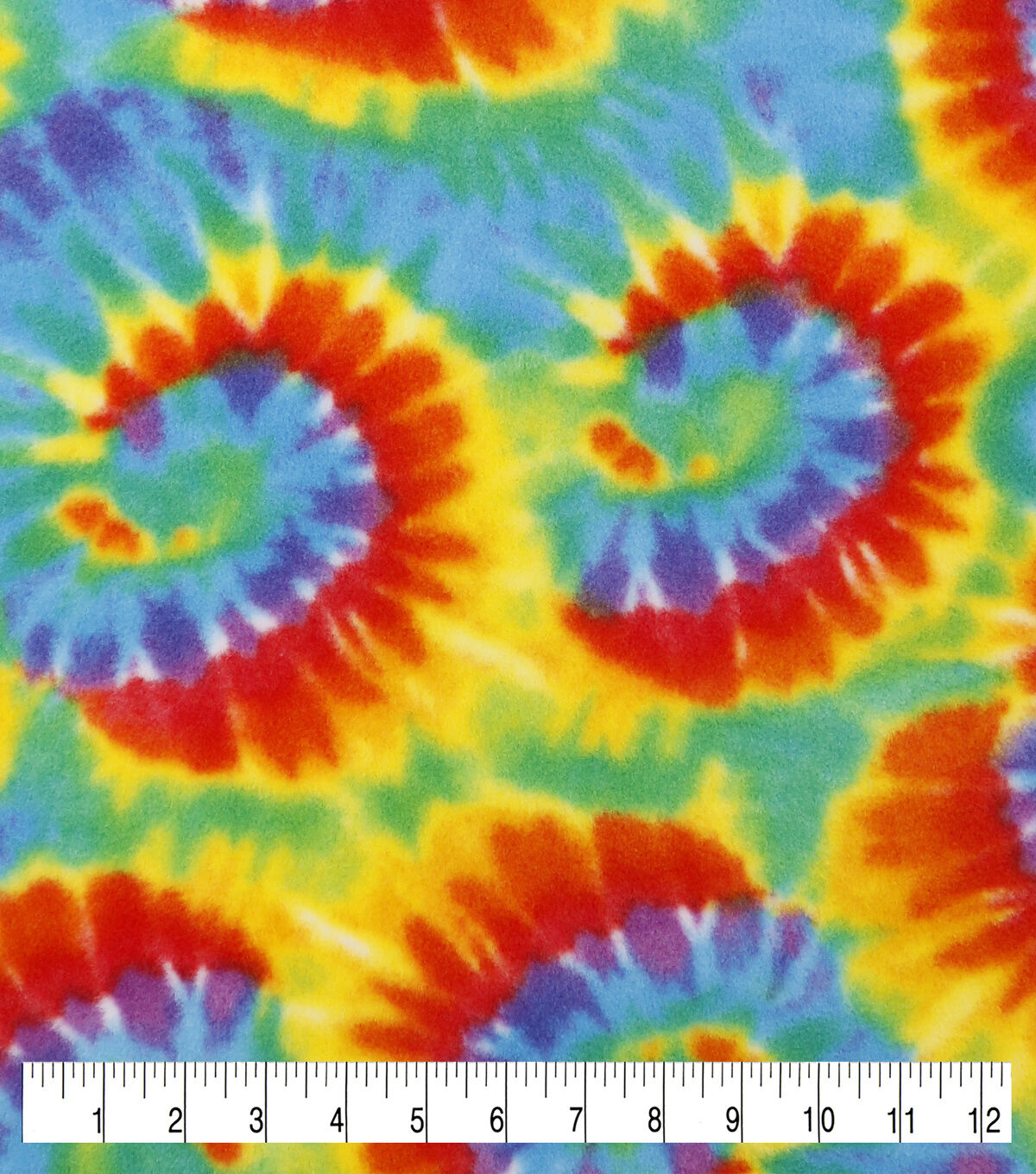 Multicolor Pride Tie Dye Anti Pill Fleece Fabric