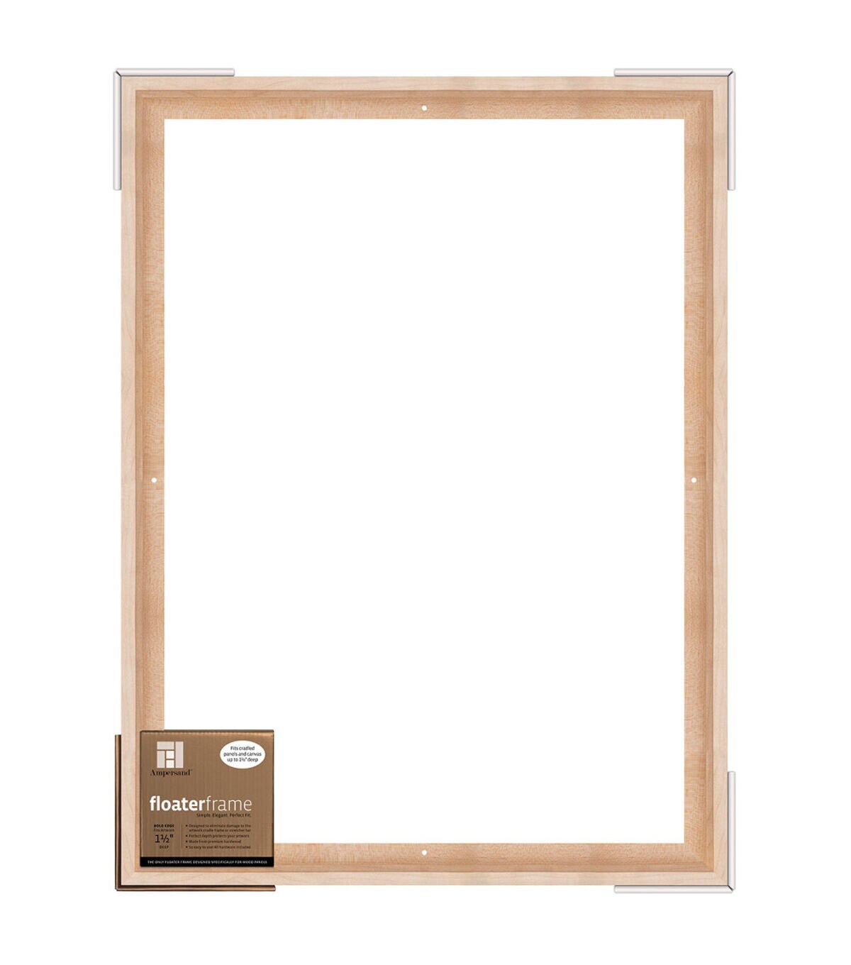 Ampersand Art Floaterframes Bold Edge 18x24 Maple