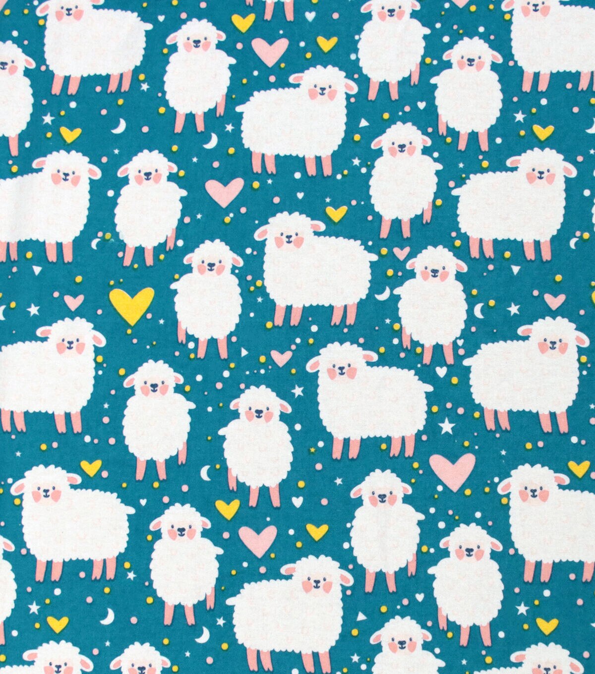 Sheep Super Snuggle Flannel Fabric