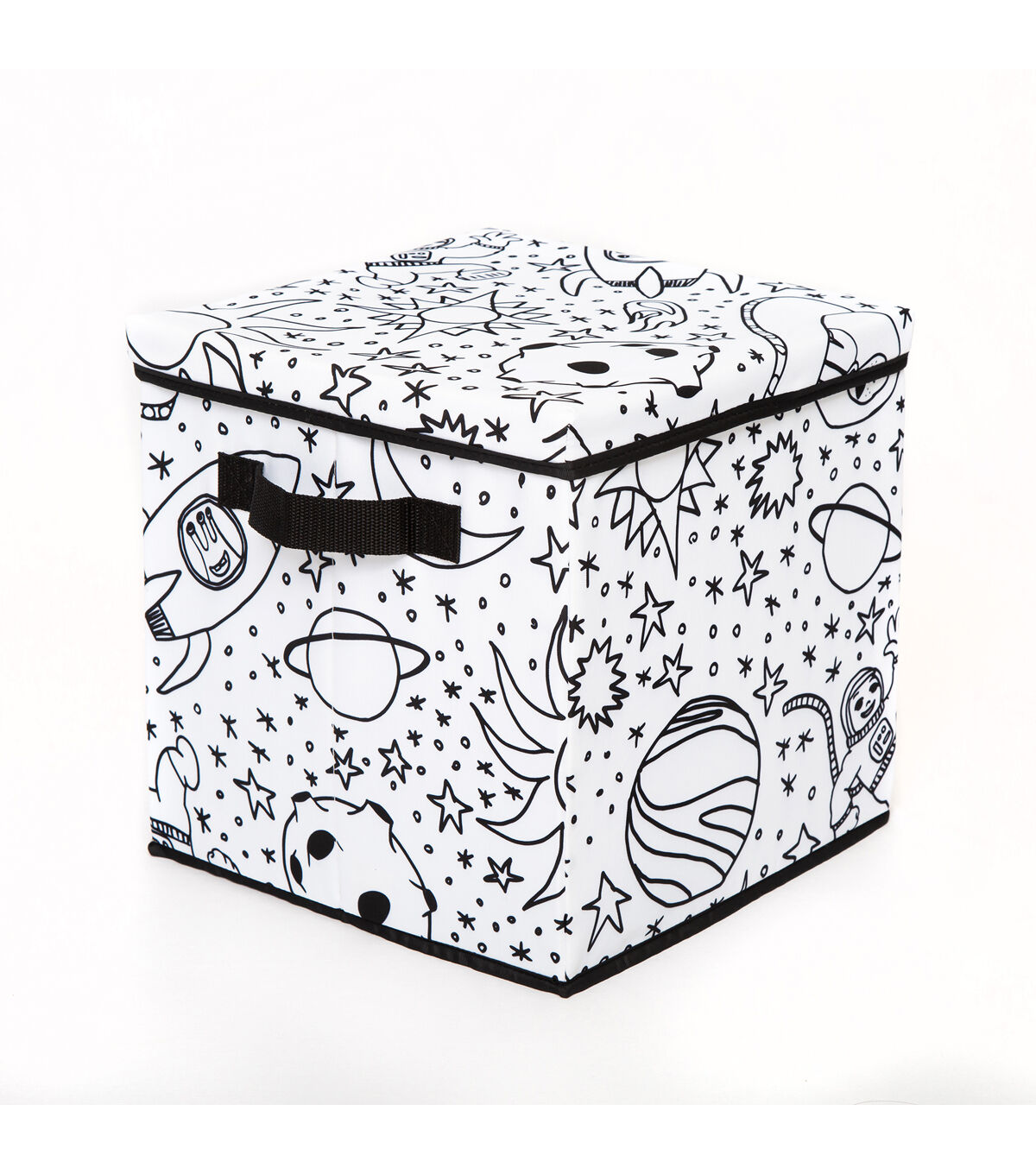 11 x 11 Outer Space Children’s Color In Storage Cube With Lid