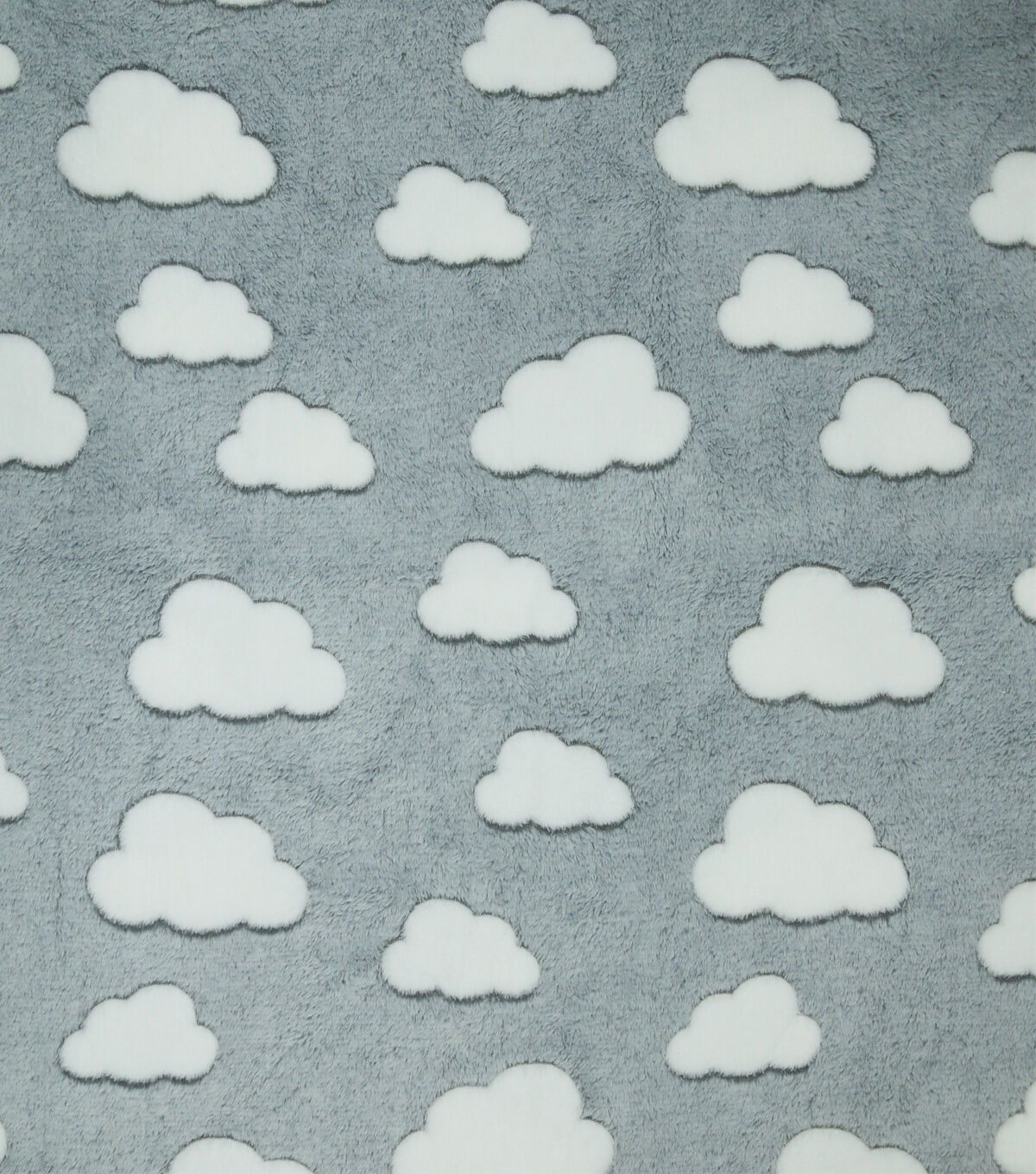 Sew Lush Cloud Gray Embossed Fleece Fabric