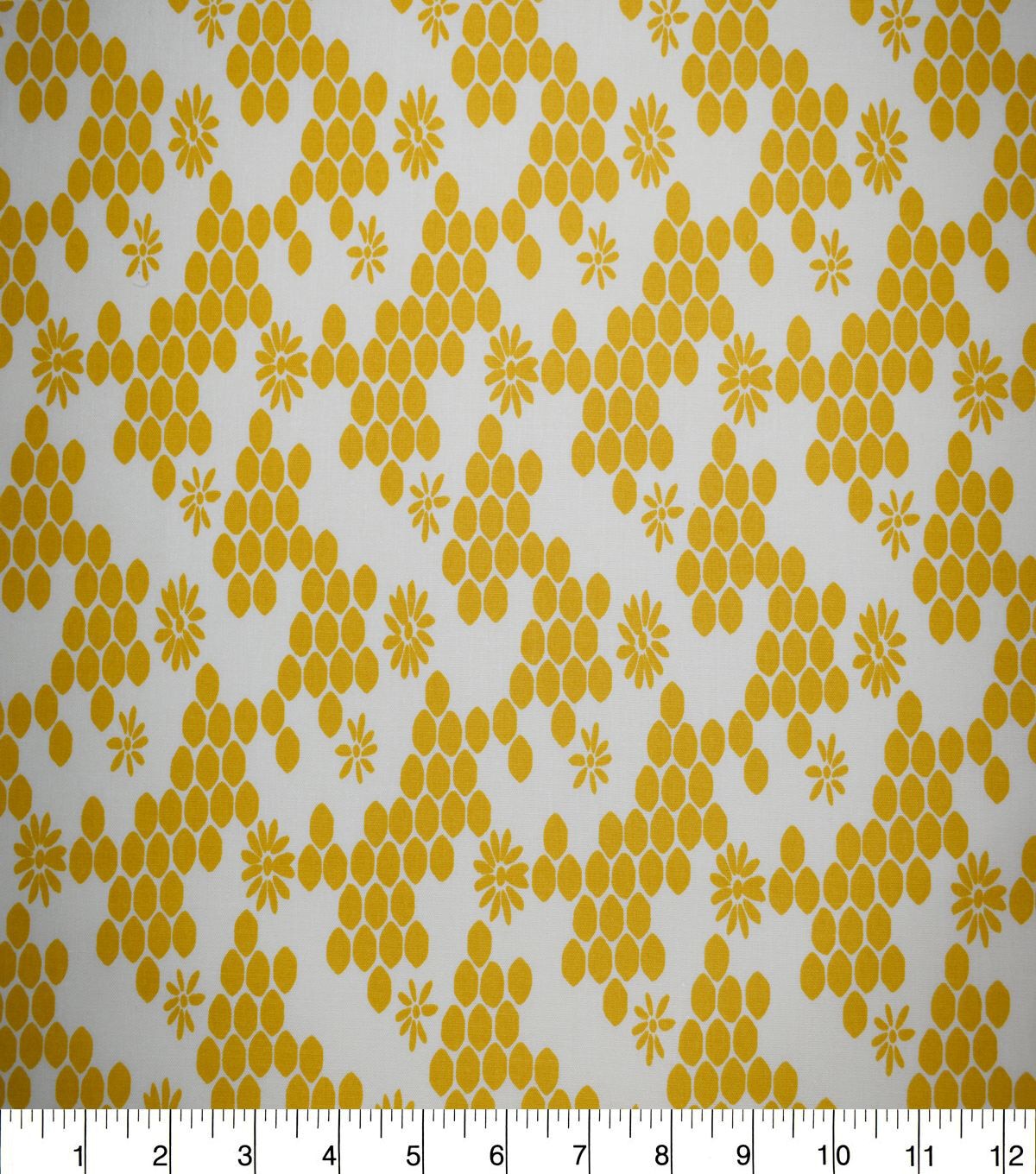 Honeycomb on White Quilt Cotton Fabric by Quilter's Showcase