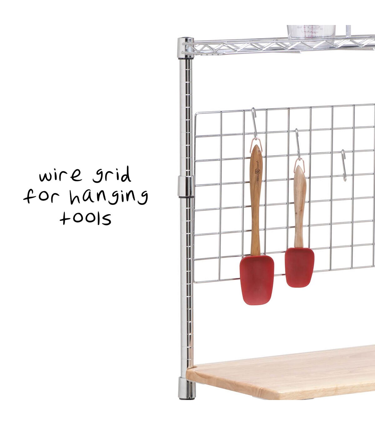 Honey Can Do 36 x 61 Chrome 4 Tier Baker's Rack With Grid Storage