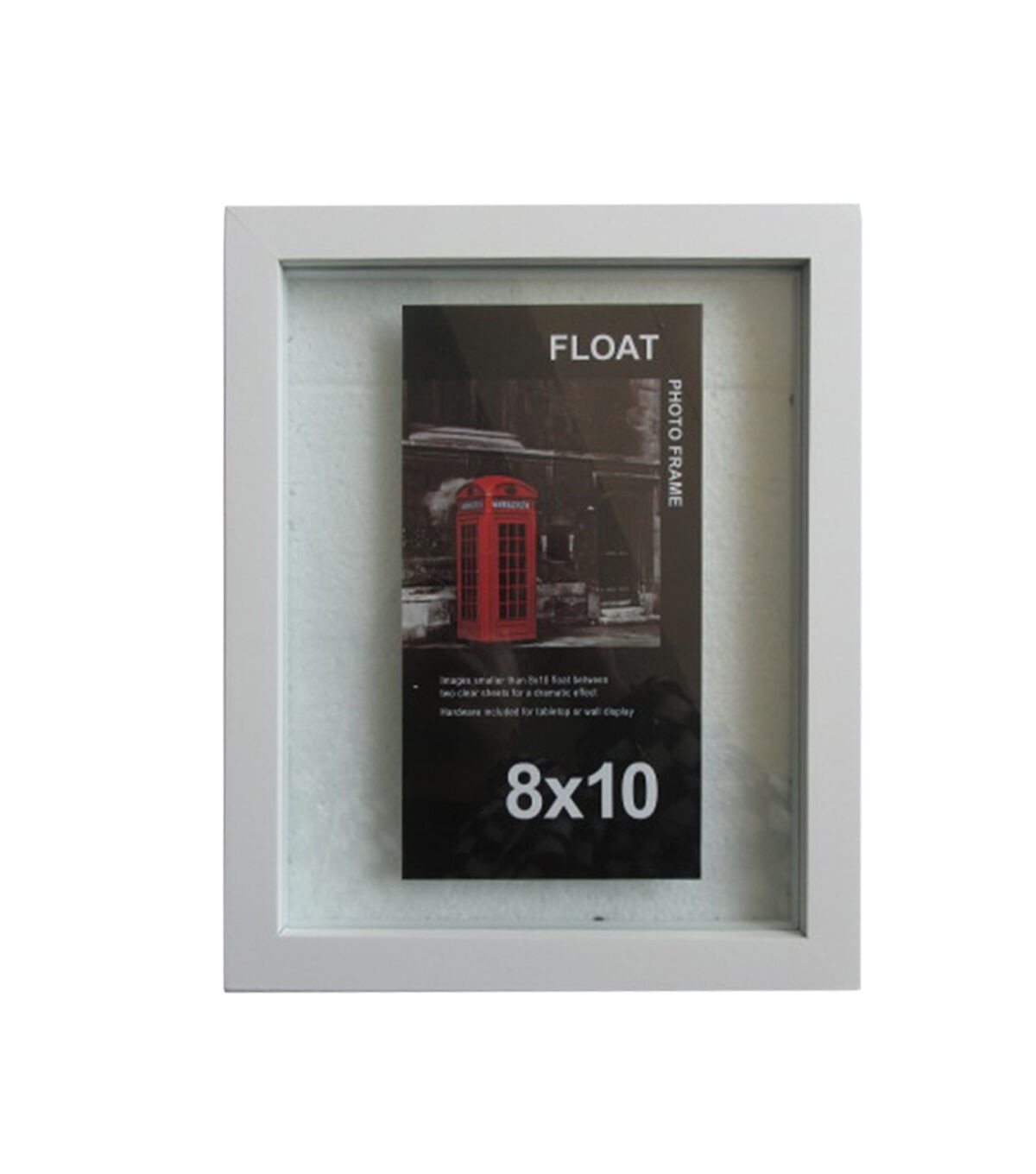 Innovative Creations 8x10 White Wood Float Photo Frame