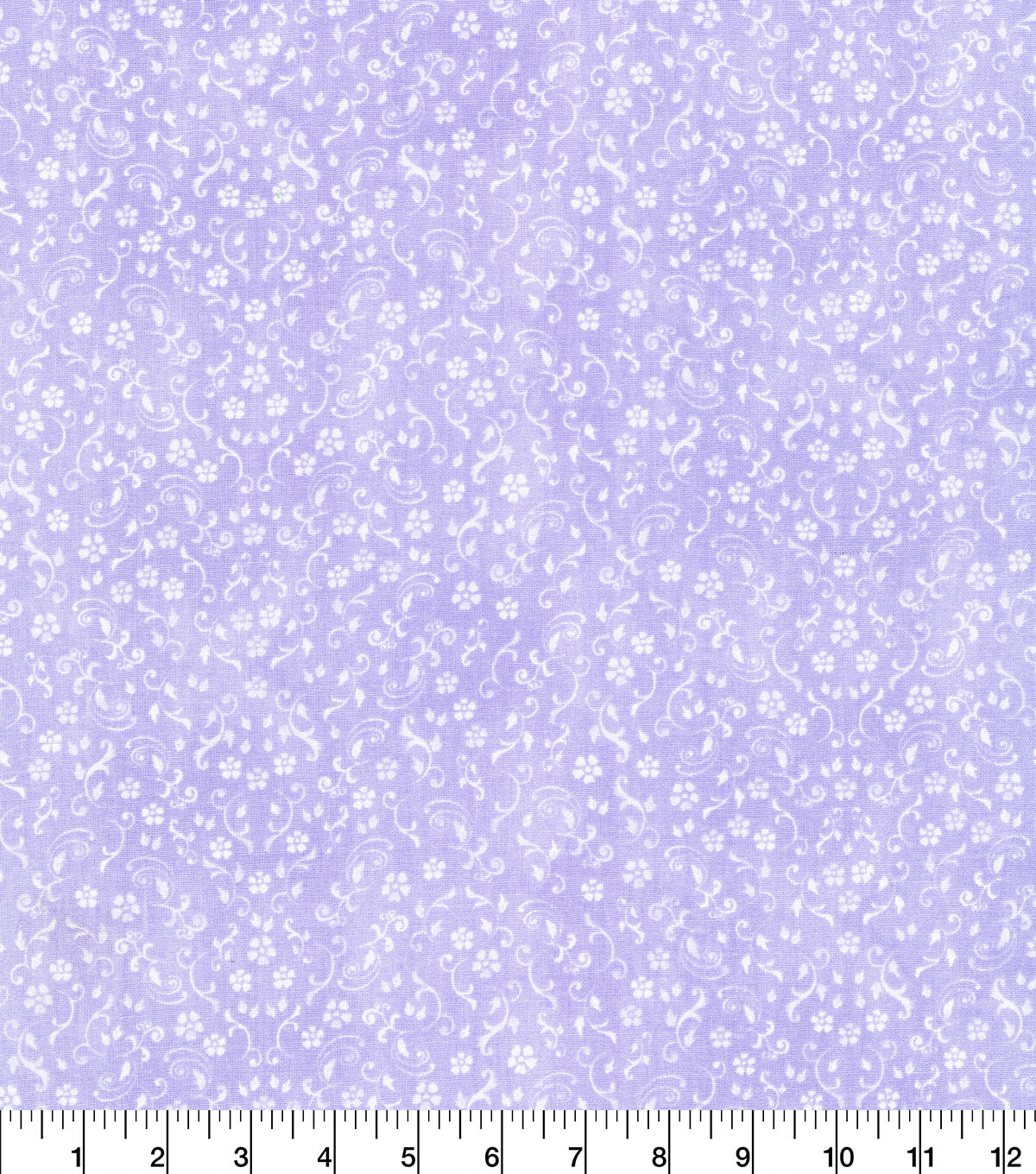 Robert Kaufman Purple Floral & Scroll Cotton Fabric by Keepsake Calico