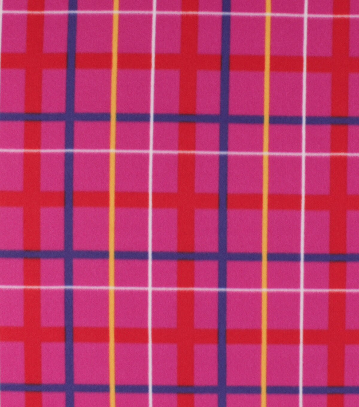 Blizzard Prints Come Together Plaid Fleece Fabric