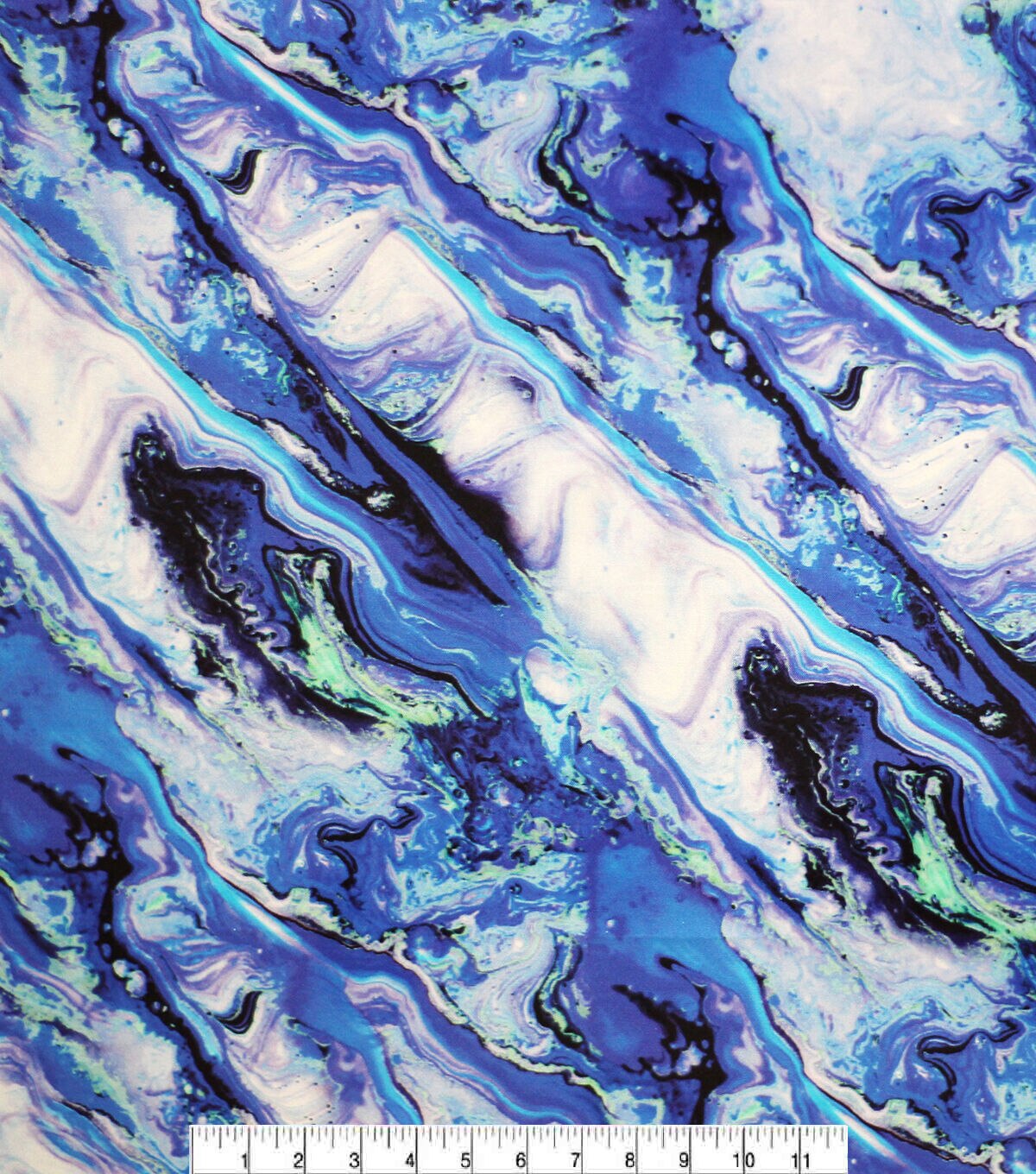 Blue Agate Quilt Cotton Fabric by Keepsake Calico