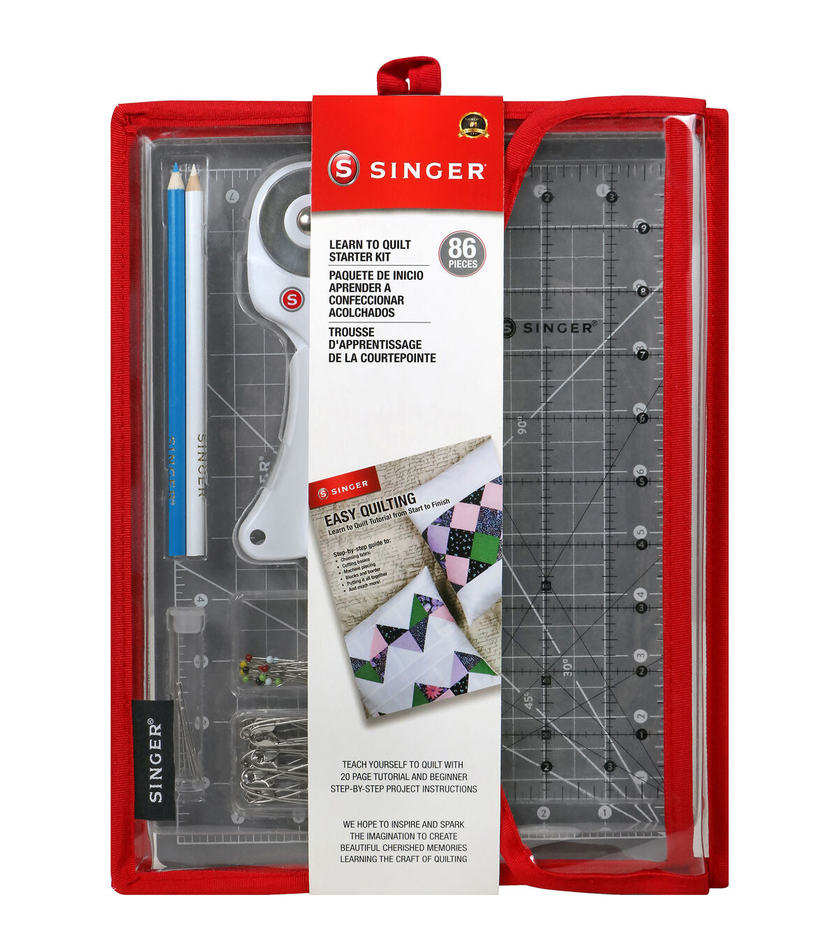 SINGER Learn To Quilt 86-Piece Starter Kit